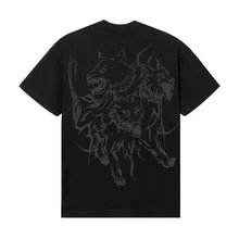 RED LIGHTNING CERBERUS TEE BLACK