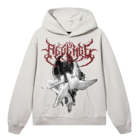 FALLEN ANGEL HOODIE CEMENT