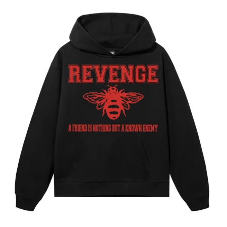 FRIEND HOODIE BLACK/RED