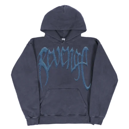 GLITTER ARCH LOGO TREATED HOODIE VINTAGE NAVY/BLUE