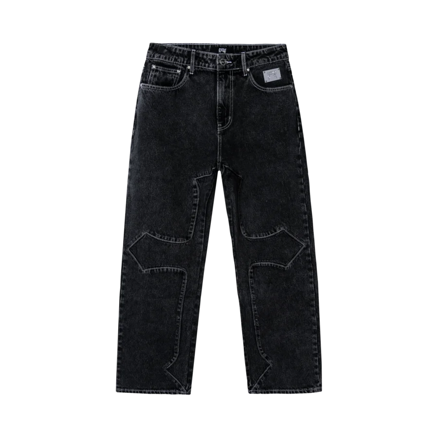 CROSS DENIM PANT WASHED BLACK