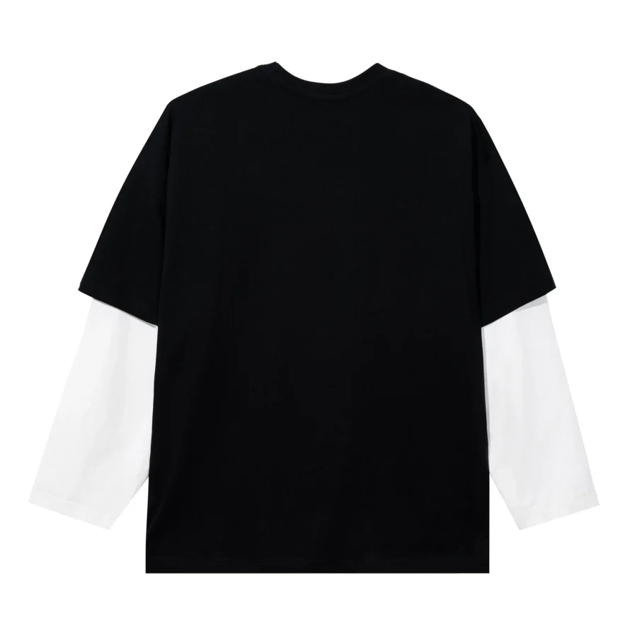 METAL DOUBLE LAYER LONG SLEEVE BLACK