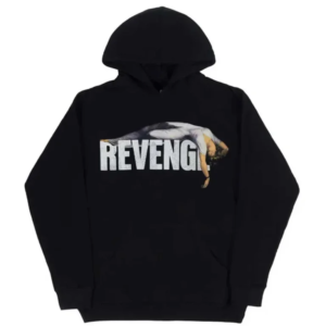 Revenge Kill Hoodie Black front view with graphic design