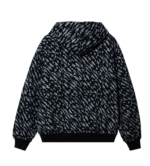 Revenge Soprano Embroidered Zip Black Hoodie back view