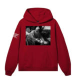 Revenge Isaac Hoodie Red front view with graphic design