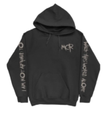 Revenge Rosary Hoodie front view with graphic design
