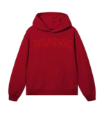 XXXTentacion Hoodie Revenge Lightning Heartbreak Red front view