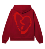 XXXTentacion Hoodie Revenge Lightning Heartbreak Red back view