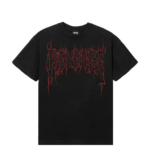 CRADLE OF BONES TEE BLACK/RED front view
