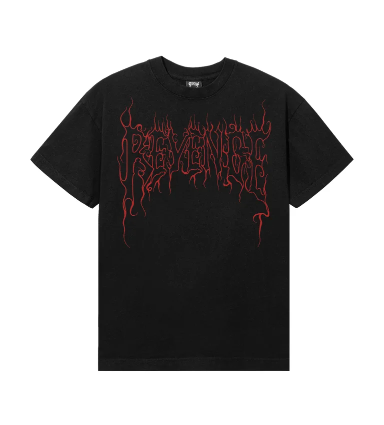 CRADLE OF BONES TEE BLACK/RED Front CRADLE OF BONES TEE BLACK/RED front view