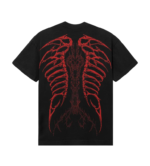 CRADLE OF BONES TEE BLACK/RED back view