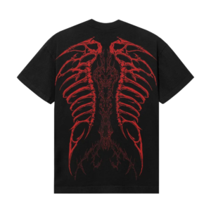 CRADLE OF BONES TEE BLACK/RED back view