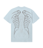CRADLE OF BONES TEE BABY BLUE/GREY back view