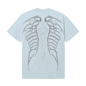 CRADLE OF BONES TEE BABY BLUE/GREY back view