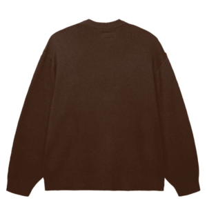 Revenge Arch Logo Knit Sweater Brown/Black back view