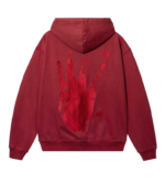 Revenge Zip Up Hoodie Red back view