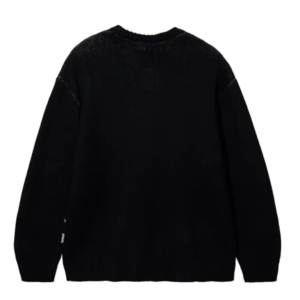 Revenge Cherub Knit Sweater Black/Grey back view