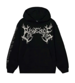 Revenge Clothing Hoodie Black front view