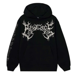 Revenge Clothing Hoodie Black front view