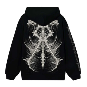 Revenge Clothing Hoodie Black back view