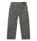 Revenge Graffiti Distressed Boro Denim Pant Grey back view