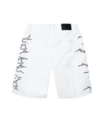 LIGHTNING WORK SHORTS WHITE/BLACK back view