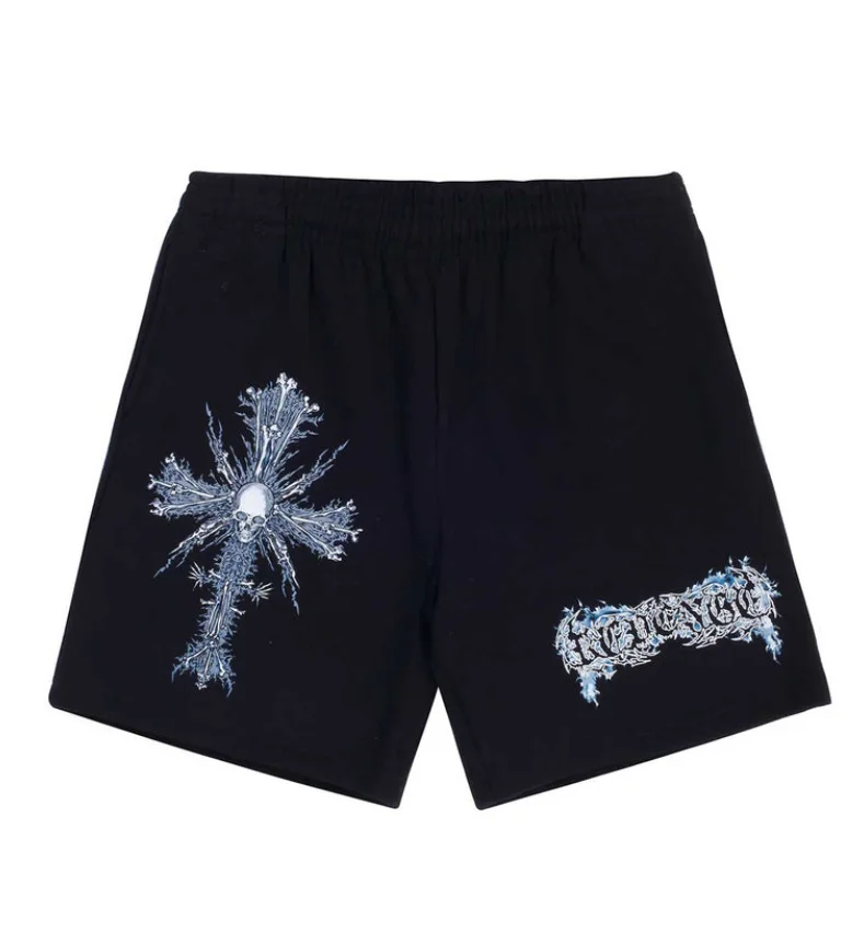 Revenge 11th Dimension Shorts Black/Blue Front Revenge 11th Dimension Shorts Black/Blue front view